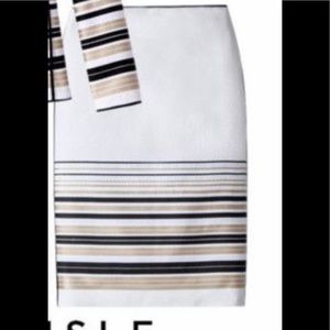 Carlisle Backgammon Collection pencil skirt sz 4